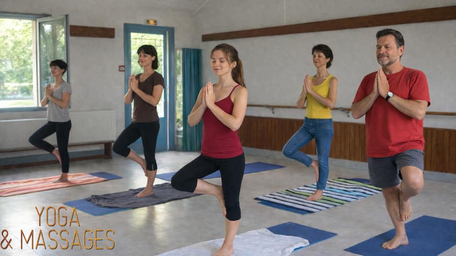 Cours de yoga collectifs à Caluire, quartier Bissardon.
